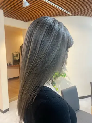 ロング カラー 海外ヘア／ ハイトーン／竹井俊介のヘアスタイル