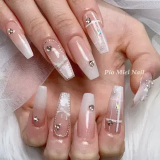 ネイル HANA 長さだしのネイルデザイン