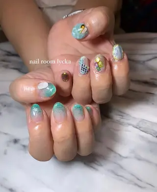 ネイル ﾈｲﾙﾙｰﾑﾘｯｶ 𝐦𝐚𝐲𝐮のネイルデザイン