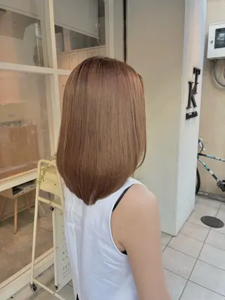 ミディアム 三好 智のヘアスタイル