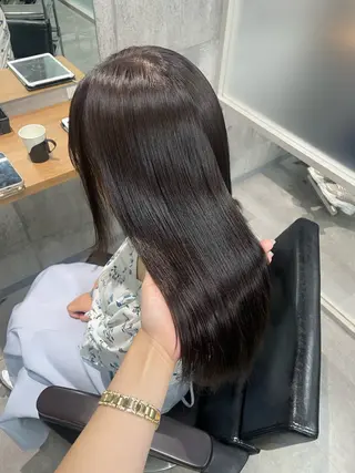 ロング パーマ ayano /レイヤー/艶カラーのヘアスタイル