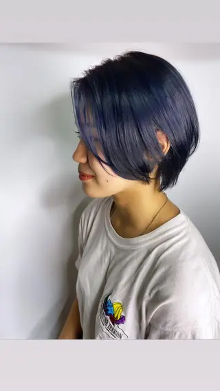 ショート カラー ヘアアレンジ 🌷FUKA🌷 まろやかハイトーンのヘアスタイル