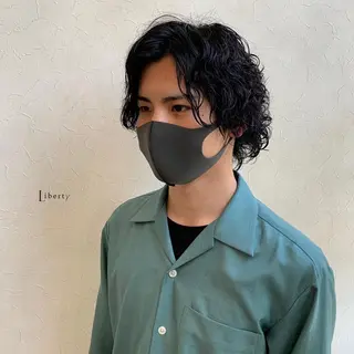 ミディアム パーマ メンズ メンズ指名多数!! SiLO 田島のヘアスタイル