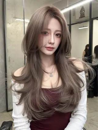 ロング カラー 藤村 雄大のヘアスタイル