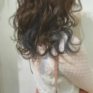 セミロング 艶カラー/フェイス レイヤー/たむのヘアスタイル