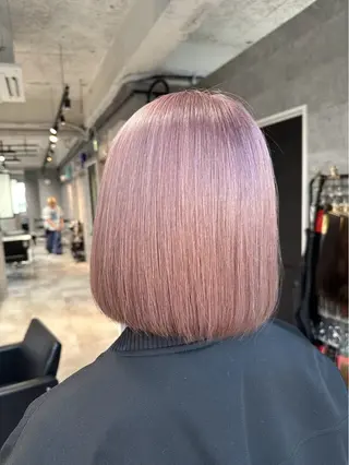 ミディアム カラー L'wis所属・川浪 ほほみのヘアスタイル