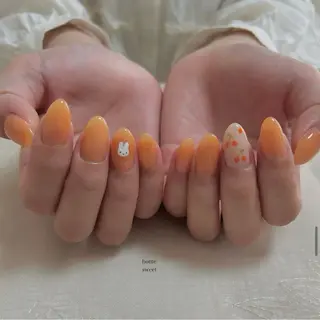 ミディアム ショートネイル. Home sweetのネイルデザイン
