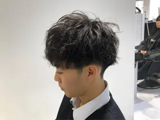 パーマ メンズ BABY 艶髪暗髪ヘア💖達人のヘアスタイル