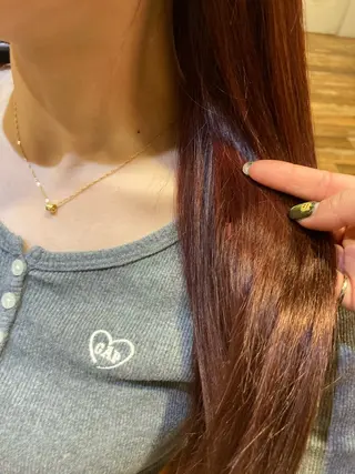 セミロング カラー 横浜美容室／暖色系 michika🌹のヘアスタイル