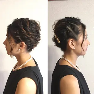 ショート ヘアアレンジ KANA カナのマツエク・マツパデザイン