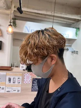 ミディアム パーマ メンズ メンズカットパーマ ✂️ JOYAのヘアスタイル