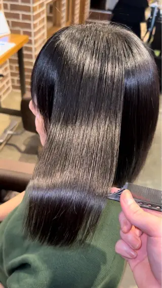 ミディアム 髪質改善 すずきひじりのヘアスタイル