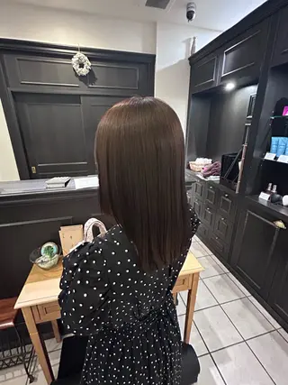 ミディアム カラー 若林 綾乃のヘアスタイル