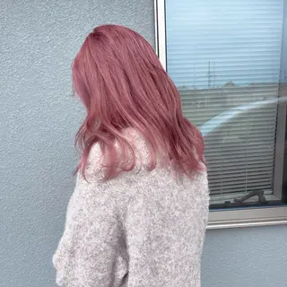 セミロング カラー otto滑川市 yukaのヘアスタイル