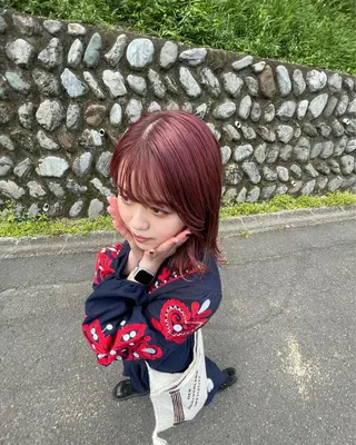 ミディアム カラー LATTE  渋谷所属・♡レイヤーカット れお♡のヘアスタイル