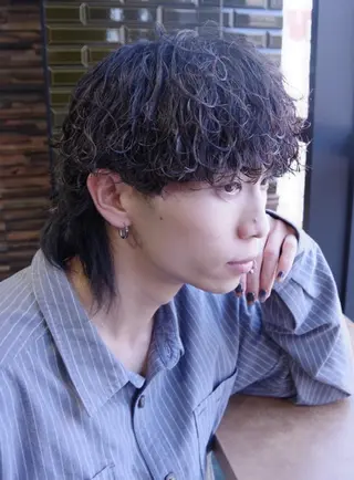 パーマ メンズ グロウ天神所属・清潔感のある髪へ✨️ 井上一真のヘアスタイル