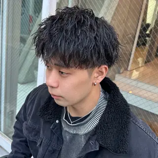 ショート パーマ メンズ ツイスパ/メンズ パーマ/歩夢のヘアスタイル