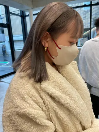 ショート カラー ヘアアレンジ ミニボブ/ブリーチ 🌈MISATOのヘアスタイル