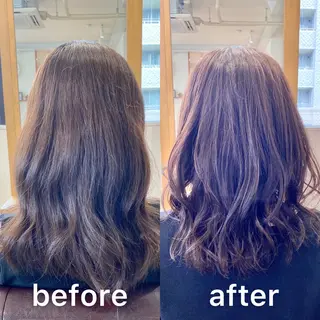 ミディアム カラー KIZU 髪質改善 オカルト怪談のヘアスタイル