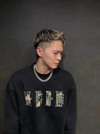 ショート カラー メンズ Les  Mains所属・Les Mainsのヘアスタイル