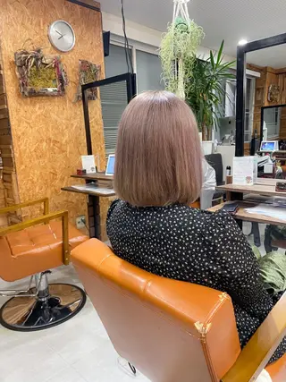 ミディアム カラー かんばら りょーいのヘアスタイル