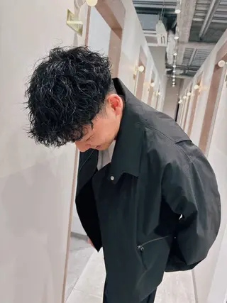 パーマ メンズ メンズパーマ/メンズ カット　田中気理真のヘアスタイル