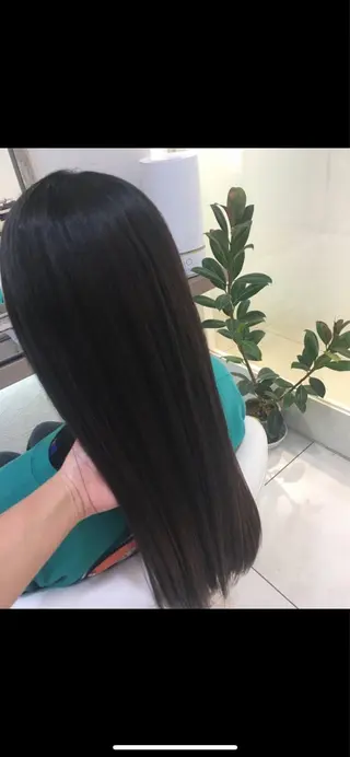 ロング カラー 艶質改善/縮毛矯正 ササキナツミのヘアスタイル