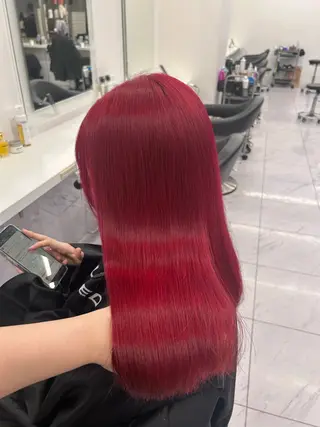 ロング カラー パーマ ヘアアレンジ メンズ キッズ ブリーチなしカラー/ ブラウン/レイヤーのヘアスタイル