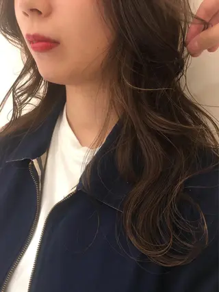 ロング カラー パーマ ヘアアレンジ メンズ マツエク・マツパ 💎耳ツボジュエリー ×銀座美容室💎のヘアスタイル