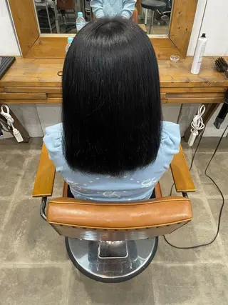 セミロング カラー 松田 恋のヘアスタイル