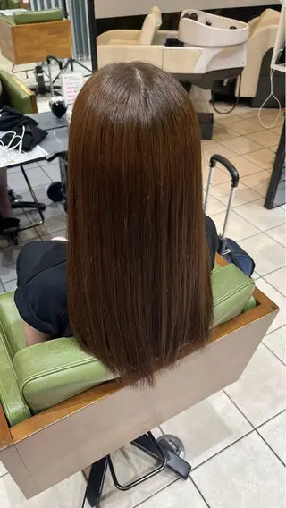 ロング カラー ふかや まりかのヘアスタイル