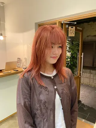 ロング カラー 美髪ストレート 川本雄己のヘアスタイル