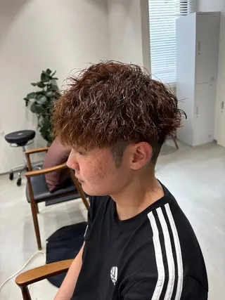 パーマ メンズ ボブ/レイヤー /河内温太のヘアスタイル