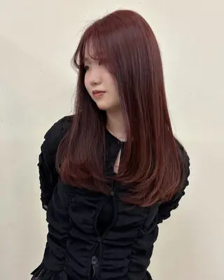 ロング カラー 盛れる韓国ヘア🩰/ 透明感カラー/華のヘアスタイル