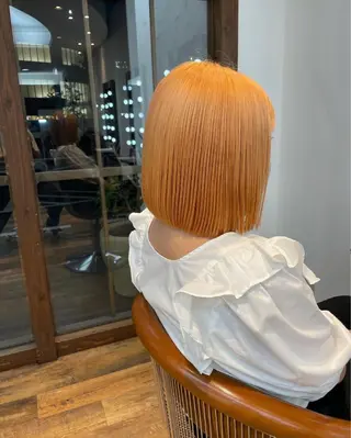 ミディアム タイムズサロン名駅所属・まい/名古屋駅 🦋ブリーチカラーのヘアスタイル