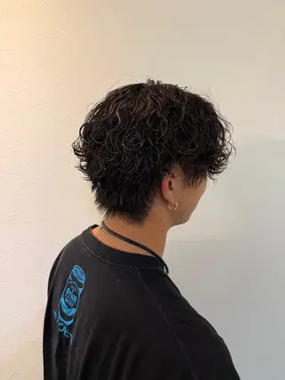 パーマ メンズ 天野 妃菜のヘアスタイル