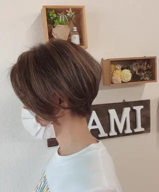 ショート あびこ amiのヘアスタイル