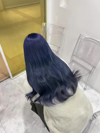 カラー 韓国風暗髪ヘア🩶 銀座DISCOのヘアスタイル