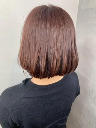 セミロング カラー _WHITE 高槻のヘアスタイル