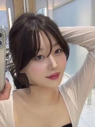 セミロング 顔周り/艶感カラー /レイヤー/TAKUのヘアスタイル