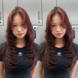 ロング 大人レイヤー/艶美髪 🇺🇸TOMONAのヘアスタイル