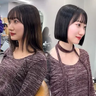 ショート 縮毛矯正/韓国ヘア /レイヤー🎀ミズキのヘアスタイル