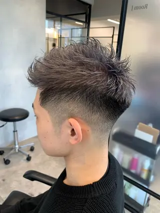 ショート メンズ 及川シゲル 髪質改善講師のヘアスタイル