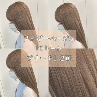 ロング カラー ヘアアレンジ トレンドモテカラー 🩷色落ちまで可愛くのヘアスタイル