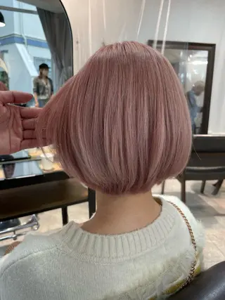 ミディアム カラー メンズ ブリーチカラー🤍 颯馬🐈‍⬛のヘアスタイル