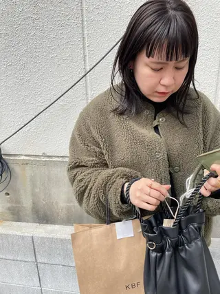 ミディアム さの あやねのヘアスタイル