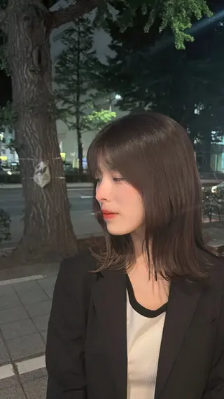 ミディアム 🍓ハイトーンカラー 🎀nene🍓のヘアスタイル