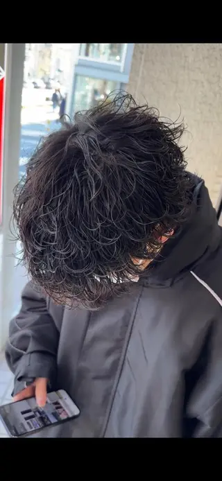 ショート カラー パーマ メンズ 【メンズサロン】 BLUCK 横浜のヘアスタイル