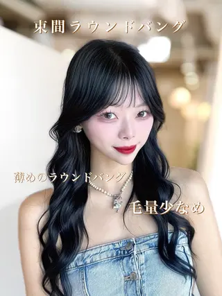 ロング カラー 顔まわりの神様✨ 透明感カラー藤嶋秀幸のヘアスタイル