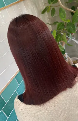 カラー ブリーチ/ストレート ダブルカラーtetoのヘアスタイル